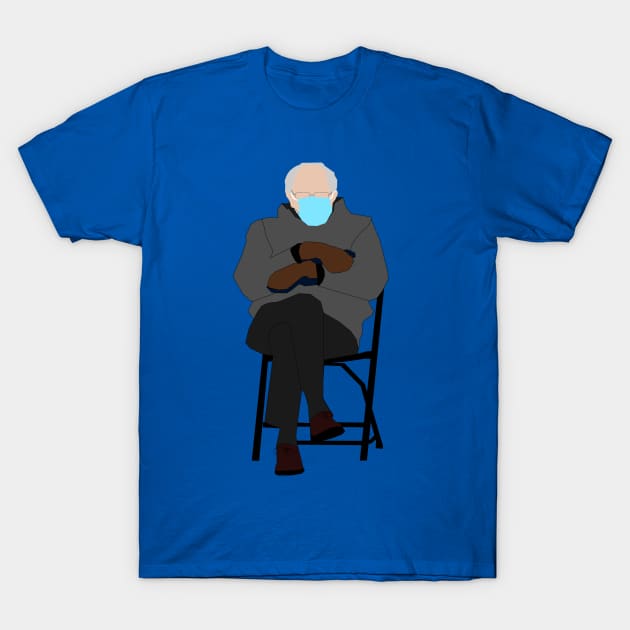 Sitting Bernie Sanders minimalist T-Shirt by Magandsons